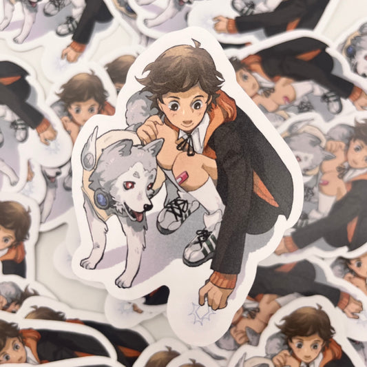 Persona 3 Ken & Koromaru Sticker