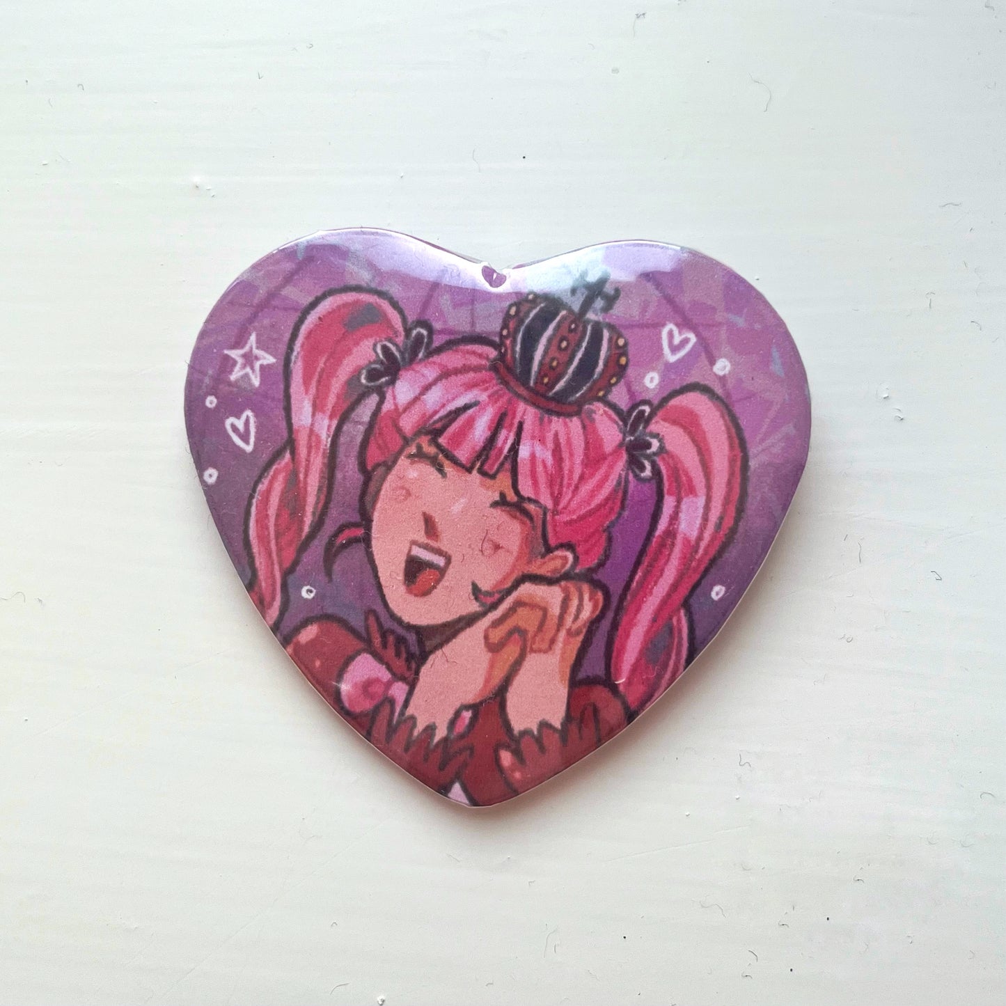 One Piece Perona Heart Button