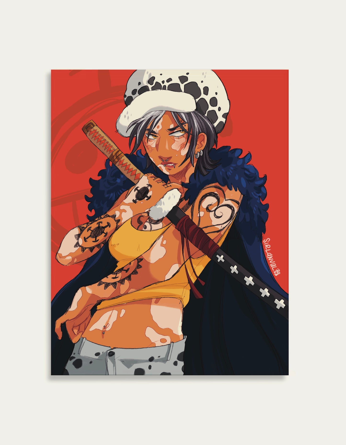 One Piece Fem Law Print